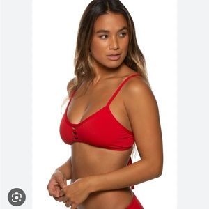 Jolyn Red Bikini Top